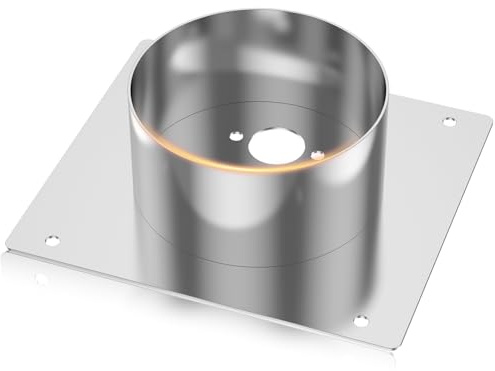 KTCINA Dieselheizung Montageplatte 200 x 180 mm ⌀125 mm Edelstahl Montageplatte Dieselheizungs-Montageplatte Diesel Heater Mounting Plate Montageplatte Edelstahl für Eberspacher Webasto