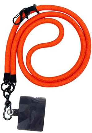 Phone Rope Lanyard | Cell Phone Lanyard | Thick Anti Theft Phone Strap Neck Phone Holder for Outdoor Activities Travel | 10mm Phone Cros-body Neck Holder with Spacer | Cros-body Phone Strap