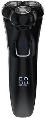 OryzomPro Herrenrasierer V1 Pro – Elektrischer Rasierer mit 4D-Scherköpfen & Präzisionstrimmer, Nass- & Trockenrasur, hautfreundlich, kabellos, 60 Min Laufzeit für Bartpflege & Konturen