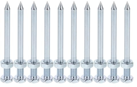 Kisangel 20 Piezas de Clavos para aireadores de césped: Clavos metálicos de 7 cm para una aireación eficiente del Suelo. Clavos metálicos Resistentes para el Cuidado del césped.