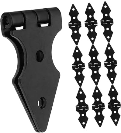 BAZEITFLOW Cerniera per Porta Recinzione da Giardino in Ferro Resistente 10 Pezzi per Cancelli Cortile Accessorio Sostituibile Finitura Liscia per Esterni