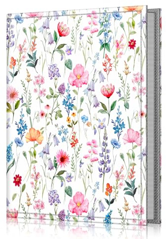 FINTIE Album Photo 10x15cm (4x6 Pouces) – 52 Photos | Mini Album Photo Portefeuille Portable pour Famille, Mariage, Fille/Garçon, Fantaisie Florale