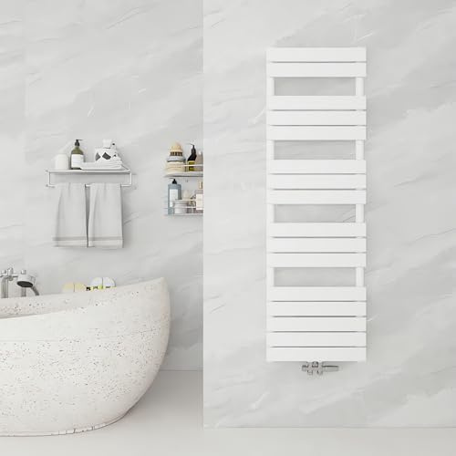 AICA Badheizkörper Mittelanschluss Design Heizkörper Handtuchheizkörper Handtuchwärmer Paneelheizkörper 1600x500mm Weiß Horizontal Badheizung NEU