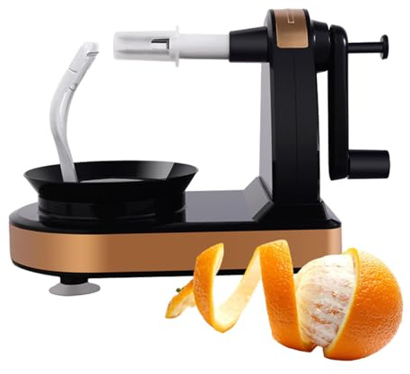 Pelapatate a manovella – Pelapatate, sbucciatrice per frutta, di taglio manuale a manovella, efficiente taglierina per carotare da cucina | per Frutta Patate Mele Pere Cucina