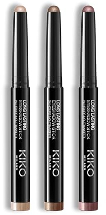 KIKO Milano Long Lasting Eyeshadow Sticks Trio | Creamy Formula & Extreme Hold | Shades 03, 05 & 14