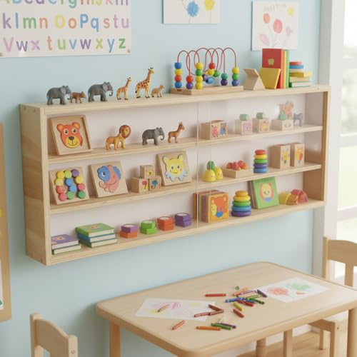 LevalCraft Sammlervitrine aus Holz mit Acryltür,Vitrinenschrank,Hängevitrine Wandregal für Wohnzimmer,Wandvitrine,Schaukasten geeignet für Handspielzeug,Sammlerstücke,Medaillen,Automodelle
