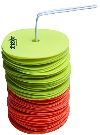 athletikor 50 Stück Floormarker mit Halter_15 cm_Markierungsteller_Markierungscheiben