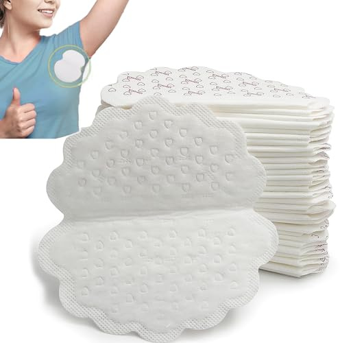 GingerUPer Armpit Svettdynor – Engångs Underarmsvettkuddar – Antiperspirant Absorberande Luktblockerande Dynor Armhålan Klänning Skärmar, Bekämpar Hyperhidros, För Män Och Kvinnor (80 Dynor)