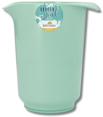 Birkmann, Colour Bowls, Rührbecher, 1,5 Liter, kratzfest, standfest, nachhaltig, türkis, hochwertige Qualität, modernes Design