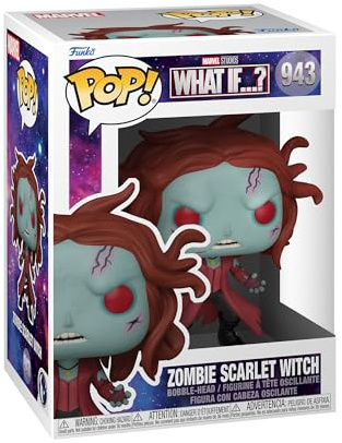 Funko Pop! Marvel - What If - Zombie Scarlet Witch - Marvel What If - Vinyl-Sammelfigur - Geschenkidee - Offizielle Handelswaren - Spielzeug Für Kinder und Erwachsene - TV Fans
