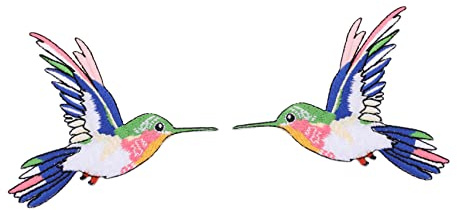 Yardenfun Aufnäher 2 Stück Gestickte Tier Applikationen Für Kleidung Nähen Diy Stoff Dekorative Patches Für Kleidung Taschen Hüte