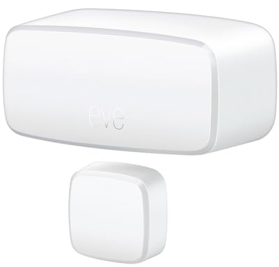 Eve Door & Window (Matter) – Smart Contact Sensor for Doors & Windows, Open/Closed State, Automatic Control of Accessories, Matter Over Thread, Apple Home, Alexa, Google Home, SmartThings