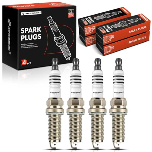 A-Premium Double Iridium Spark Plugs Compatible with Toyota Corolla 2015-2019, Corolla iM 2017-2018, Prius 2015, Prius Plug-In 2015, Prius V 2015-2017 & Lexus CT200h 2015-2017 & Scion iM, Pack of 4