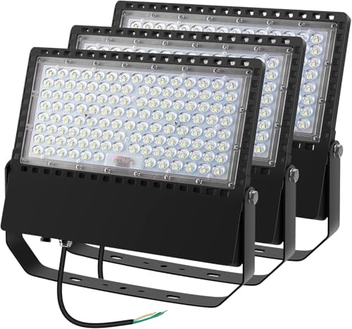 Juyace 3 Pack 36000Lm 240W Led Stadium Outdoor Flood Light Area Lighting