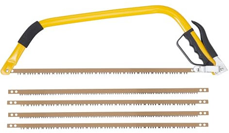 Scie à archet robuste pour la coupe du bois, 61 cm de long