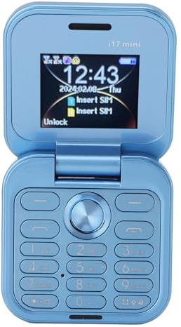 Zunate Entsperrtes Klapphandy für Senioren, ältere Menschen, 2G Basic, Einfach zu Bedienendes, Kleinstes Mobiltelefon mit Großen Tasten, UKW-Radio, LED-Taschenlampe, Dual-Nano-SIM und