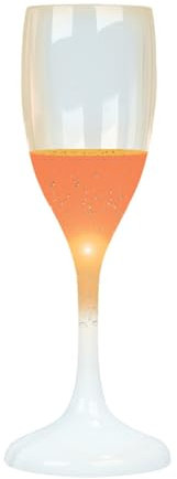 Flûtes à champagne colorées lumineuses de 120 ml – Flûtes à champagne polyvalentes activées par liquide, tasses pour anniversaire, Noël