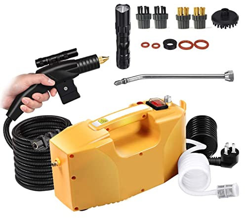 Pulitore a vapore portatile professionale Pulitore a vapore ad alta pressione portatile per auto, macchina per la pulizia a vapore senza serbatoio Pulitore a vapore elettrico per moquette, tappezzer