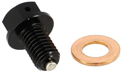 cyclingcolors 1x Ölablassschraube Magnetisch mit Dichtung Ölwannenablassmutter Verschlussschrauben Ideal für Moped Roller Motorrad Auto Quad Motor Ölwanne, M10x1.50 15mm
