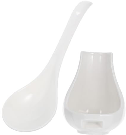Cabilock Reposacucharas Soporte Para Utensilios Delicados Mesa Del Comedor Mango Largo