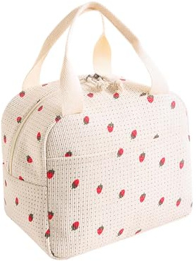 Bliceon Women's Insulated Lunch Bag, Cooler Bag for Adults and Children, Lunch Box, Suitable for Work, School, Picnic, Beach, Gift for Ladies, Wives and Lovers