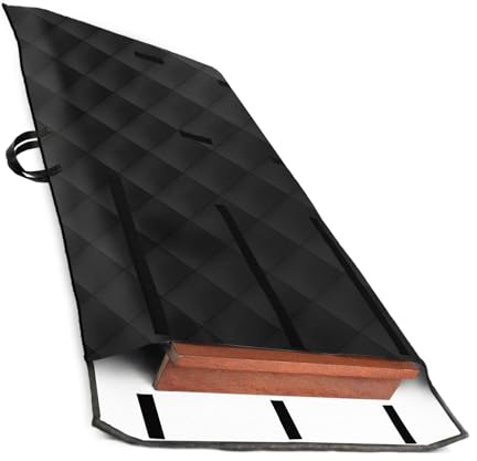 Usluole Table Leaf Storage Bag Padded, Extra Thick Quilted Dining Table Leaf Bag with Adjustable Closure, 54 x 28in Table Leaf Cover Flannel Back, Scratch Resistant(1pcs)