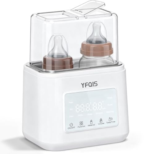 Scaldabiberon e Sterilizzatore Biberon 8 in 1,Scalda biberon e Scalda Pappa 230W Riscaldamento Rapido e Sbrinamento,Timer,Mantiene il Calore,Senza BPA, con Display LCD