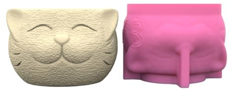 Stampo in silicone creativo per fiori in calcestruzzo unico in silicone per vaso in resina per cemento argilla artigianale resina epossidica per vasi da fiori