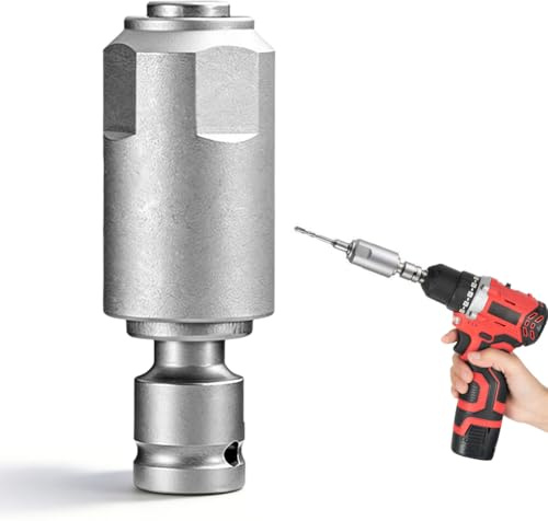 SDS-adapter för slagskruvdragare, borrhammaradapter med slagborrssats, runt huvud i stål tillbehör för ombyggnad till elektriska hammare