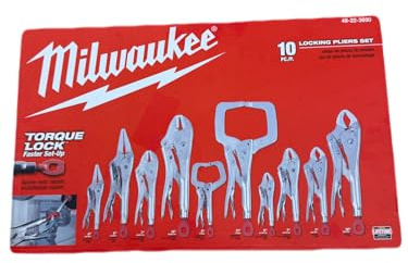 Milwaukee (MLW48223690) 10 Pc. Locking Plier Auto Kit