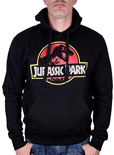 Jurassic Park Homme Mejupamsw004 Sweatshirt À Capuche, Noir, XL EU