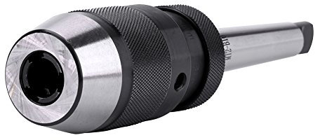 Akozon Portabrocas Taladro Mt2 B12 + Portabrocas, 0-13Mm Portabrocas Taladro Autoestirable Sin Llave De Acero De 1/2 Y Eje