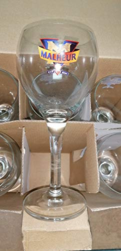 LOT DE 6 VERRES 33 CL BIERE MALHEUR - NEUF