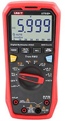 UNI-T UT61D+ Digital Multimeter True RMS AC/DC Voltage Current Resistance Capacitance Tester