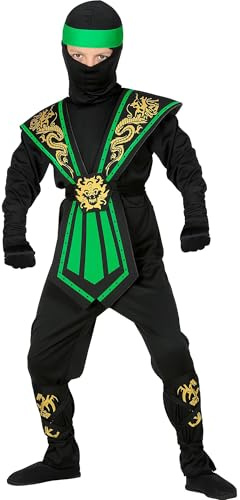 W WIDMANN MILANO Party Fashion - Costume enfant Ninja, combattant, guerrier japonais, déguisements de carnaval