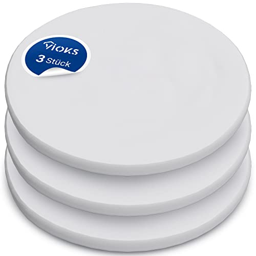 VIOKS 3х Staubsaugerfilter rund, 160 mm Durchmesser, Vliesfilter für Staubsauger Dyson DC08, DC19, DC20, DC29, Dyson Staubsaugerzubehör und Dyson Ersatzteile