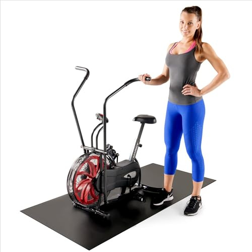Marcy Trainingsgeräte-Matte, Bodenmatte für Trainingsgeräte wie Laufband, Heimtrainer, Fitnesszubehör, 152,4 cm lang | MAT-365 Schwarz