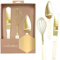 ScrapCooking - Coffret 3 Ustensiles Dorés Pâtisserie - Coffret Cadeau 3 Ustensiles Inox : Fouet, Spatule, Pelle - Coloris Or Crème - Mariage, Anniversaire - Idée Cadeau Cuisine - 1141