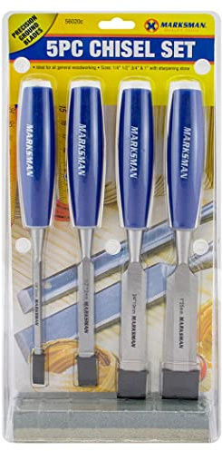 5PC Carpenters Wood Chisel Set Tools Handle DIY Workshop Carve Hand Tool New