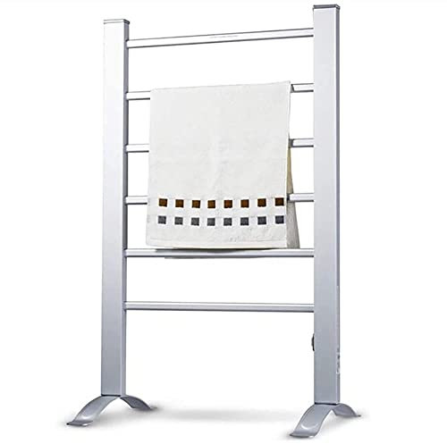 KLZUOPT Scaldasalviette Scaldasalviette, Scaldasalviette Portatile 6 Bar Scaldasalviette Elettrico Autoportante Stendibiancheria da Terra A Terra Risparmio di Spazio Rimovibile