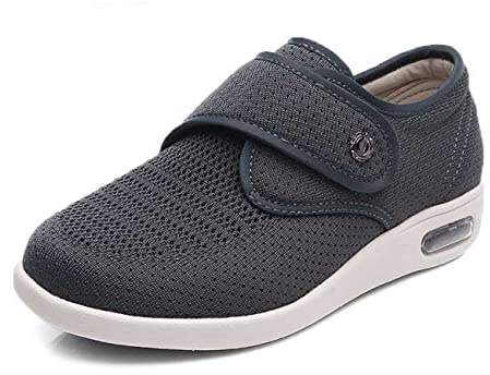 ASRJ Pantoufles pour diabétiques pour hommes et femmes réglables pour œdème gonflé chaussons chaussures réglables respirantes marche fitness décontracté soins orthèses légères arthrite