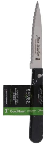 Jean Dubost - Couteau office cranté 9 cm Sense noir