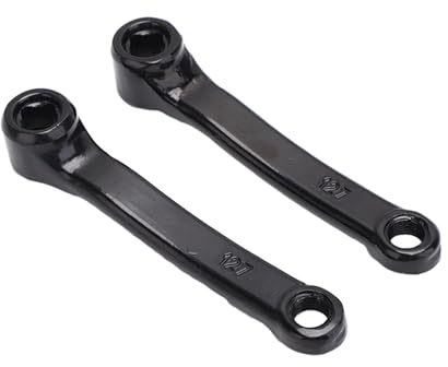 harayaa Praktische Fahrradkurbelgarnitur, Vielseitig Einsetzbarer Aluminium Fahrradkurbelarm für Rennrad, Heimtrainer, 127 Kurbelarm