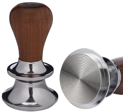 Teyearlife 54mm Tamper Replacement for Breville tamper Adjustable Depth The espresso tamper made of Stainless Steel and Solid wood it's a good Coffee Tamper for Home espresso barista(53.3mm)