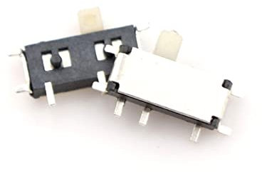 HMCOCOOFM 20 pz 7 Pin Mini Interruttore A Scorrimento On-off 2 Posizioni Micro Interruttore A Levetta A Scorrimento Interruttore A Scorrimento Orizzontale in Miniatura Accessori SMD Interruttore
