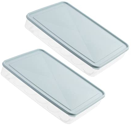 Housoutil 2pièces Support Pour Œufs Réfrigérateur Boîte De Rangement Pour Œufs Couvercle