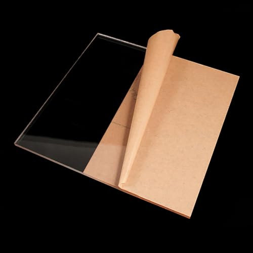 COYOUCO Acrylglasplatten, klare Acrylglasplatten für Displays, 6 mm stark, 20 cm breit, gegossene Klarsichtplatten für DIY-Projekte,20 * 30cm