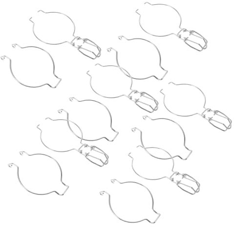 PHENOFICE 10pcs Sealing Can Buckle Canning Jar Wire Locking Buckle Jar Handle Food Storage Jars Locking Part Canning Jar Clip Wire Clamps Metal Buckle Silver Stainless Steel