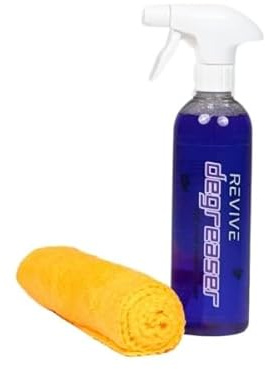 Revive Degreaser – Professional Bike Chain & Drivetrain Cleaner (16oz) – Biodegradable Foaming Spray – Edgeless Microfiber Cloth Included