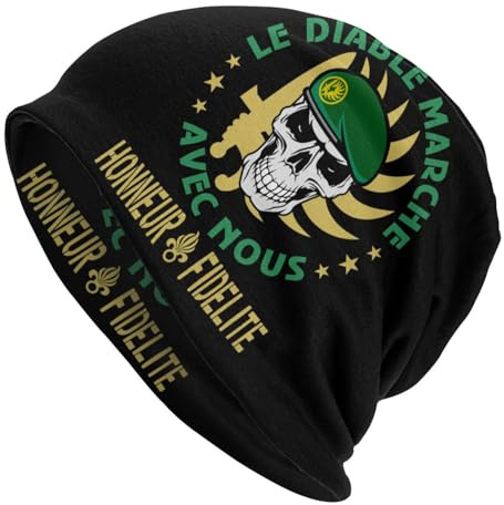 HEBUOUI Legion Etrangere Fremdenlegion Haube Hüte Cool Strickmütze Herbst Winter Warm Französisch Armee Frankreich Militär Skullies Mützen Mützen Personalisiertes Freund